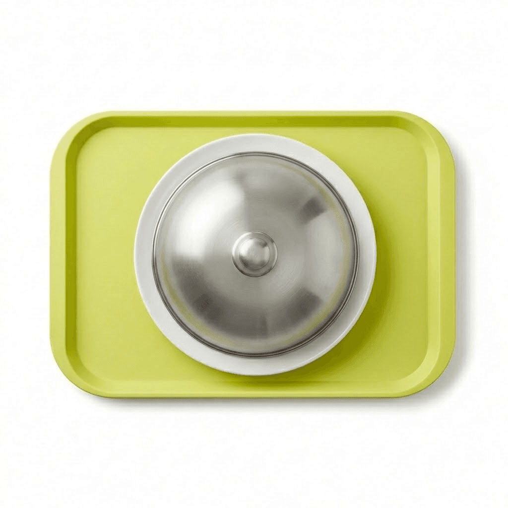 Zeleninová s červenou čočkou